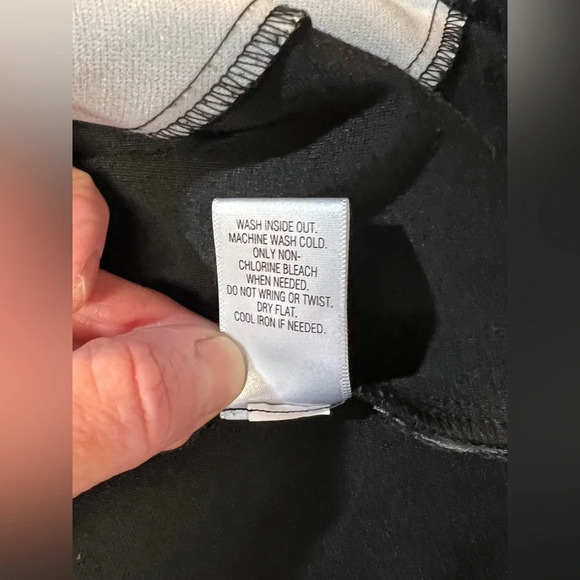 SIMPLY VERA Hunter green and black floral design shift dress size M. - Picture 10 of 14